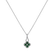 Diamond necklace with Emerald The Clover Blossom2