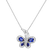 Diamond necklace with Sapphire Luxury Butterfly2