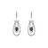 Diamond earrings with Emerald Gravity of Emerald2