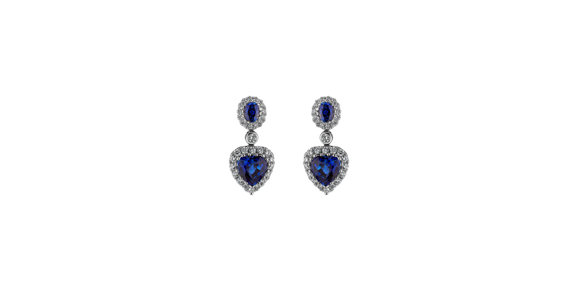 Diamond earrings and Sapphire Lavish Amour