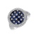 Diamond ring with Sapphire Célestine2