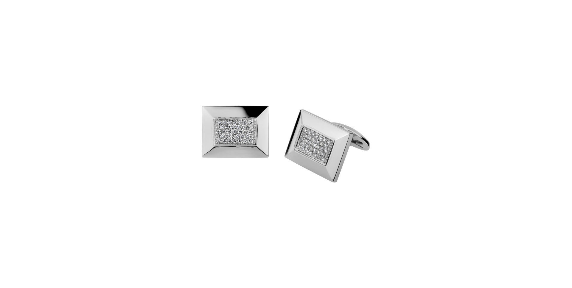 Diamond Cufflinks Glass Eye