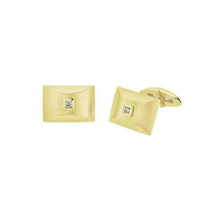 Diamond Cufflinks Golden Gavotte