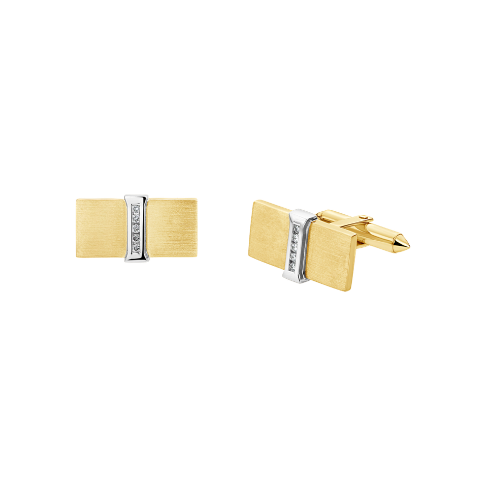 Diamond Cufflinks Marquis