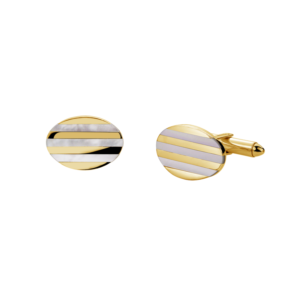 Cufflinks with Mother of Pearl Enchanting Elegance