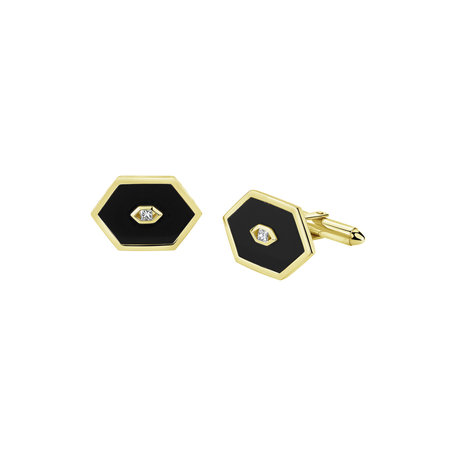 Diamond cufflinks with Onyx Sublime Serenade