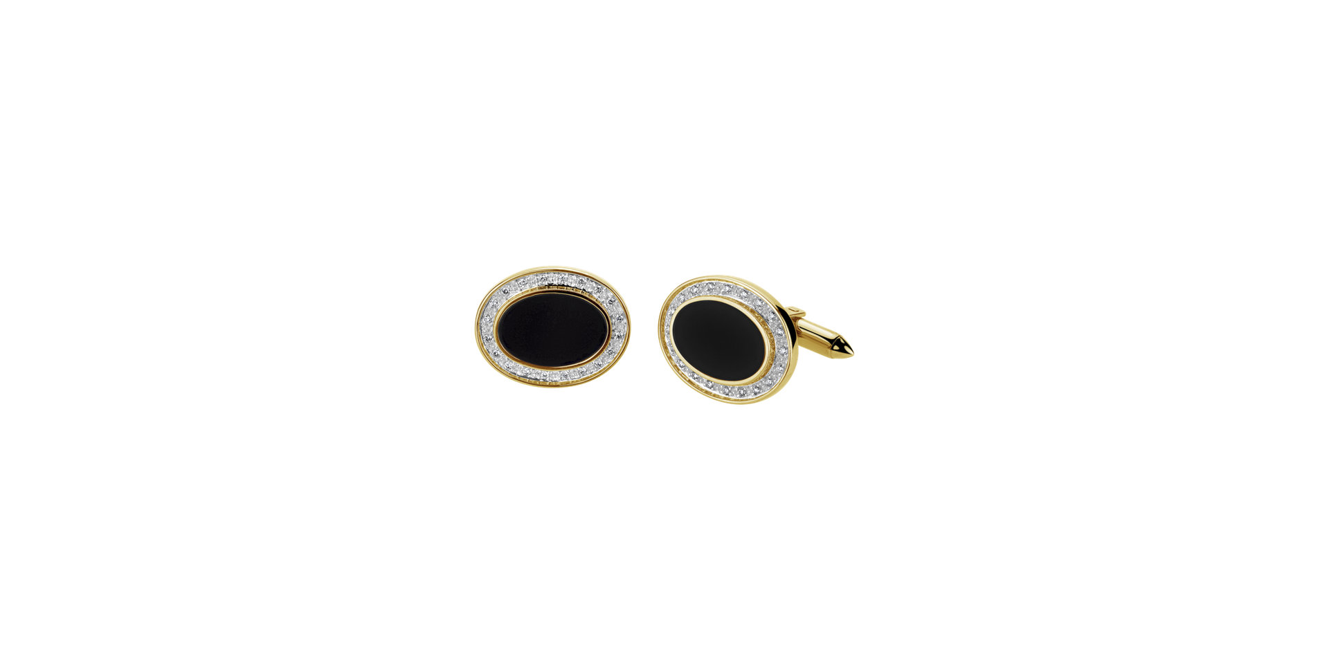 Diamond cufflinks with Onyx Dark Glory