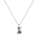Pendant with white and brown diamanti and Garnet Graceful Cat2