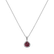 Diamond pendant with Turmalinem Red Passion2