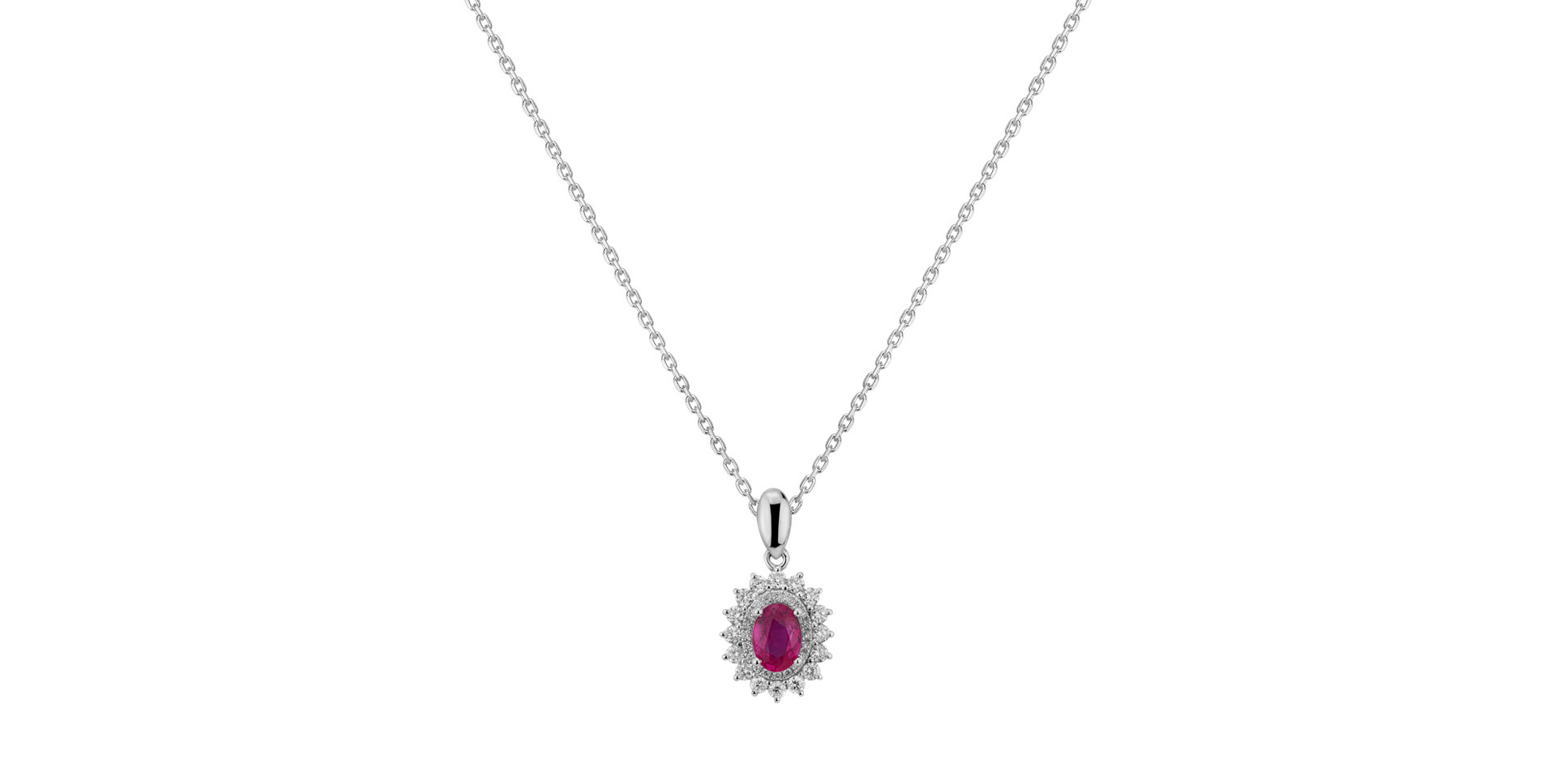Diamond pendant with Ruby Ajax