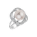 Diamond ring with Pearl Galaxy of Hope2