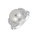 Diamond ring with Pearl Reflection of Depth2