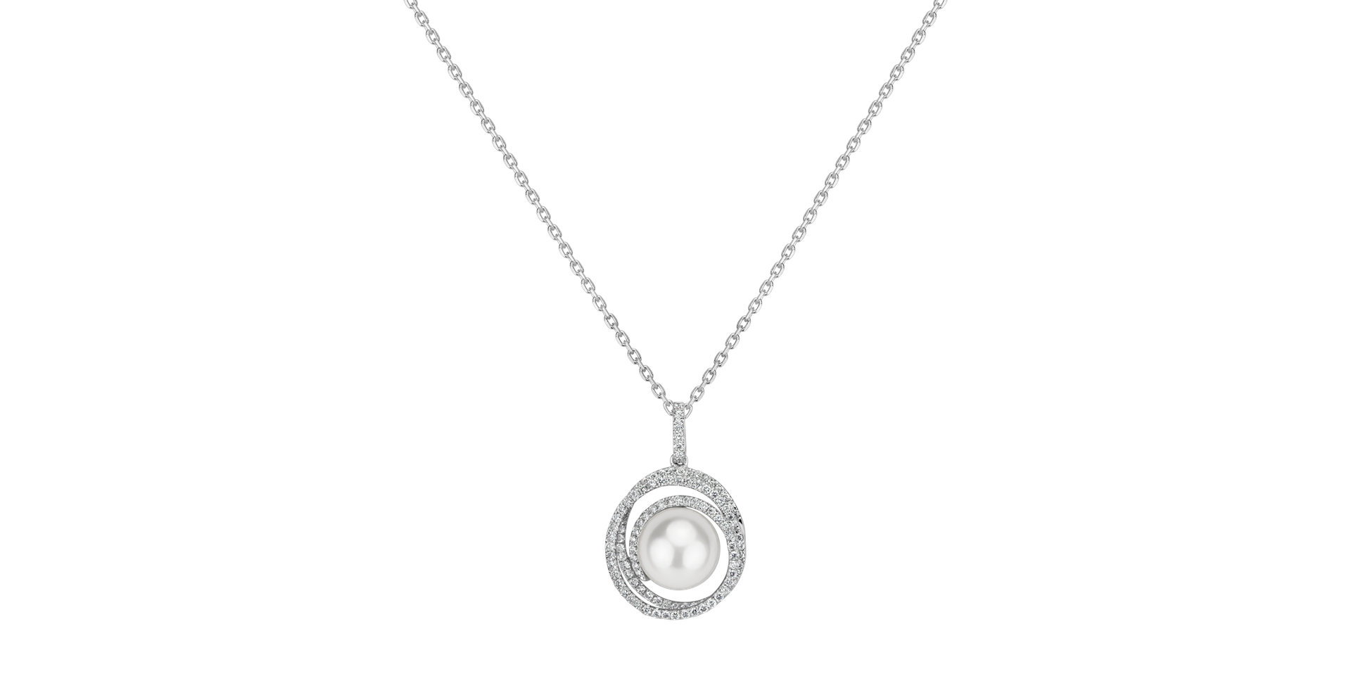 Diamond pendant with Pearl Talolla