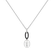 Necklace with black and white diamonds and Pearl Rhapsody2