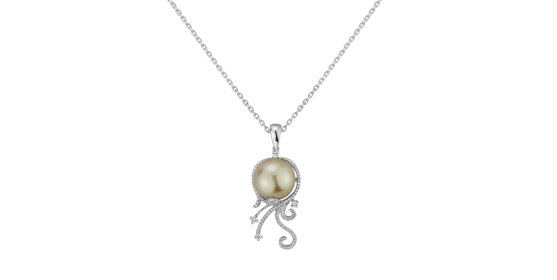 Diamond pendant with Pearl Duchess Ocean