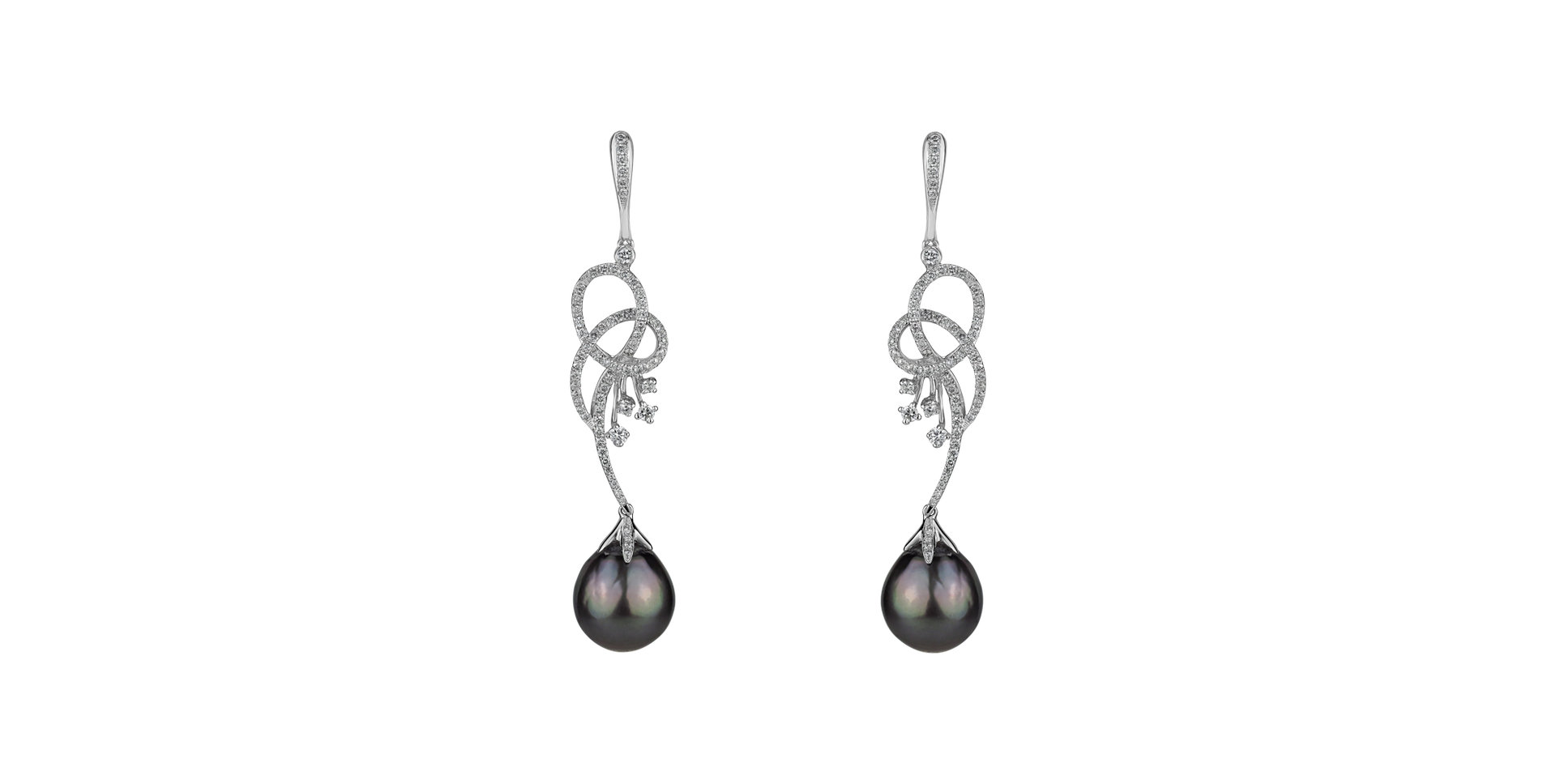 Diamond earrings with Pearl Venus Treasure