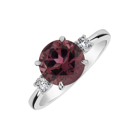 Diamond ring with Tourmalíne Tourmaline Shine