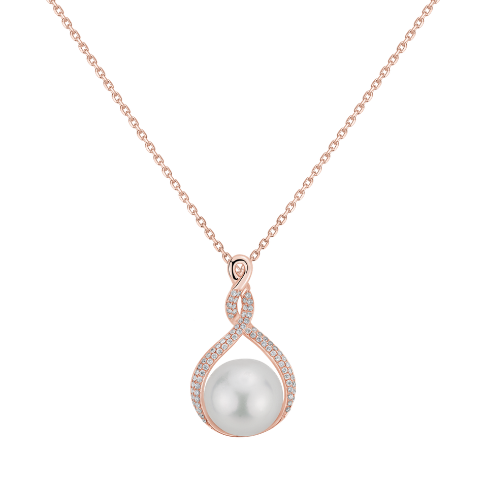 Diamond pendant with Pearl Palasise