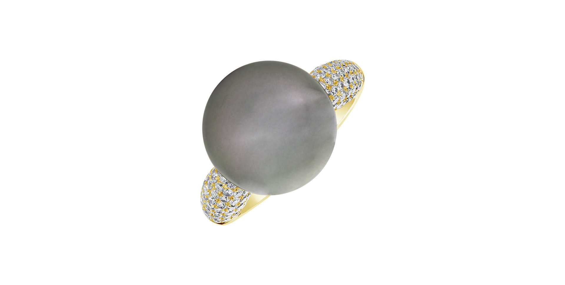 Diamond ring with Pearl Sedona