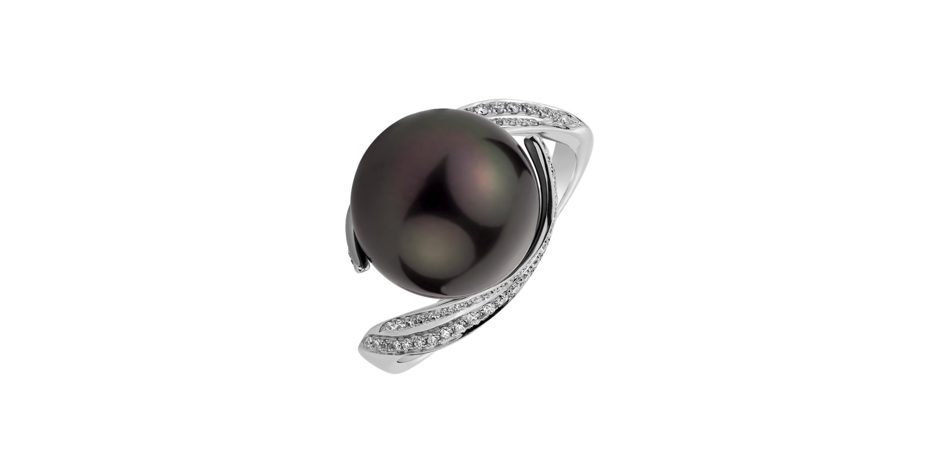Diamond ring with Pearl Pearl Fantastic