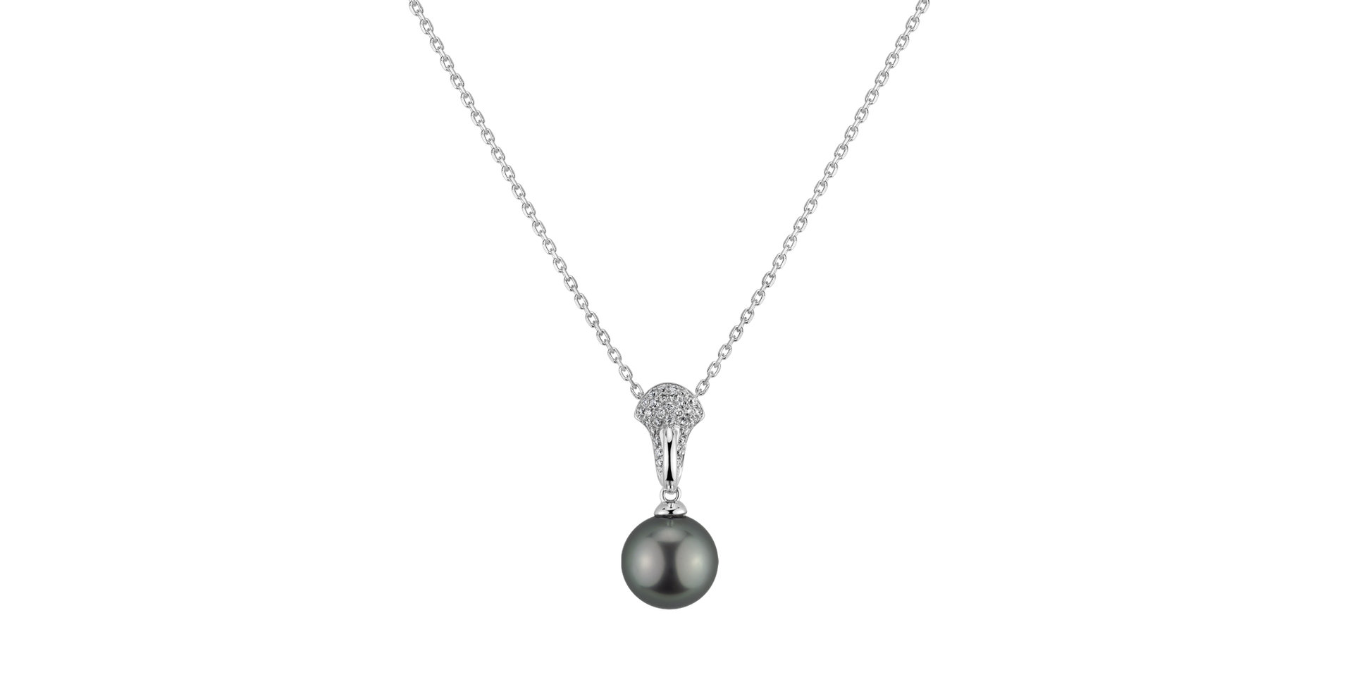 Diamond pendant with Pearl Merope