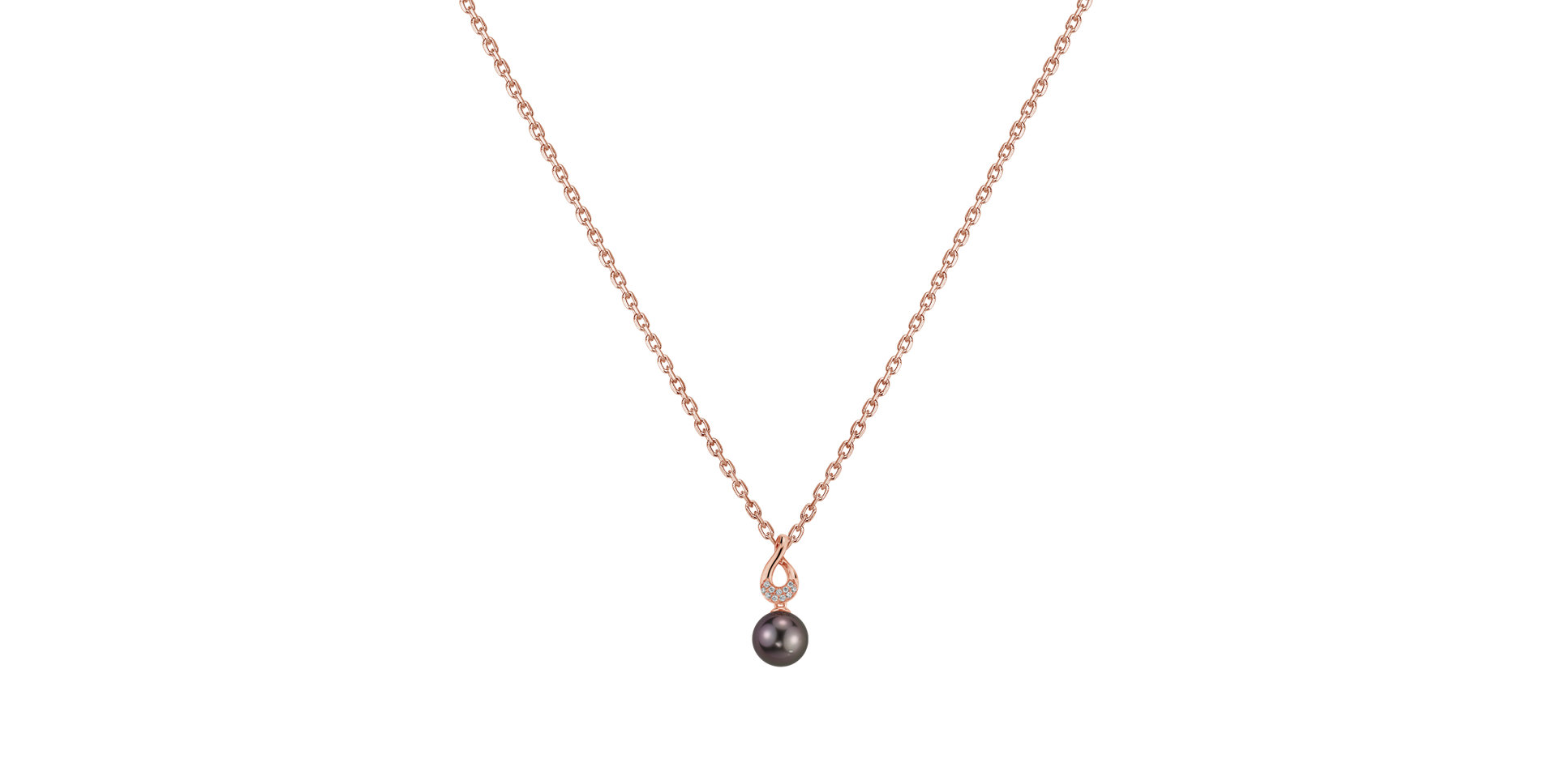 Diamond pendant with Pearl Neden