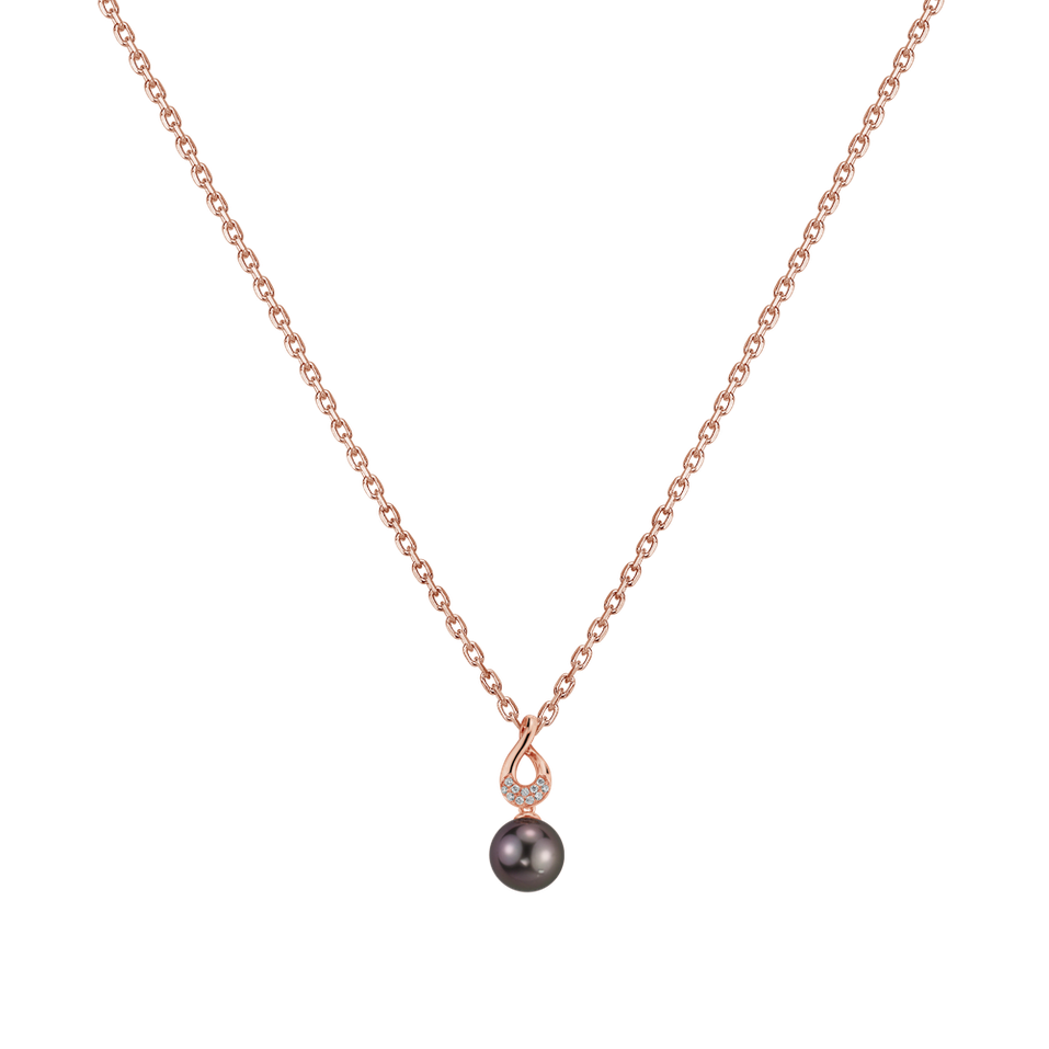 Diamond pendant with Pearl Neden