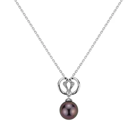 Diamond pendant with Pearl Poseidon Secret
