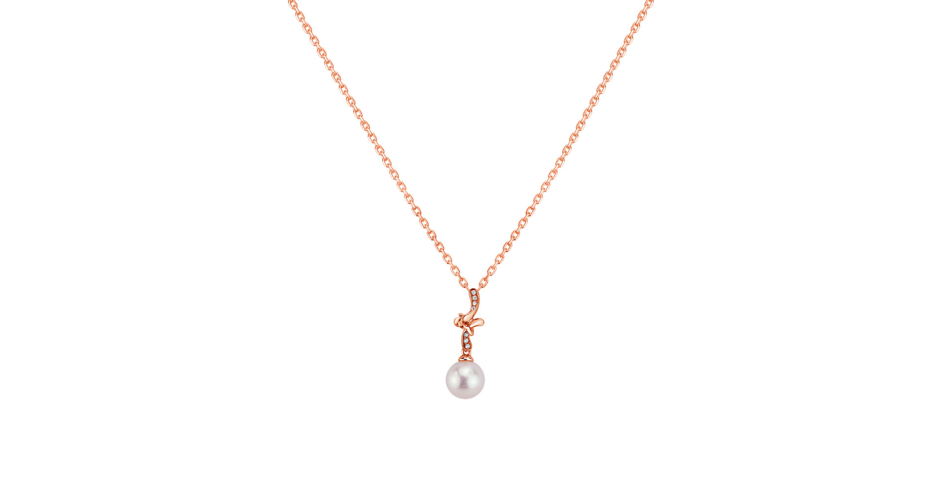Diamond pendant with Pearl Sea Shadow