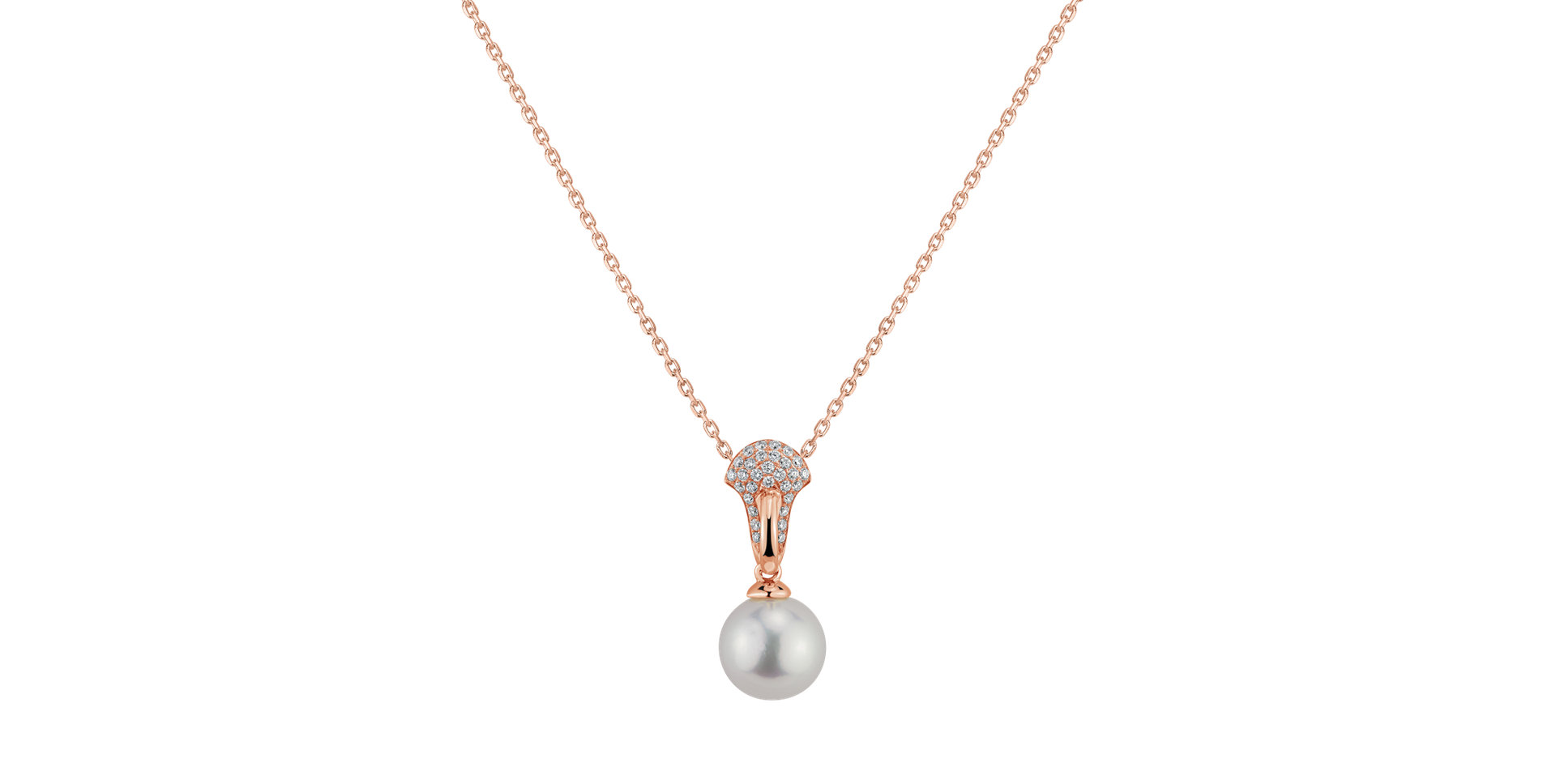 Diamond pendant with Pearl Merope