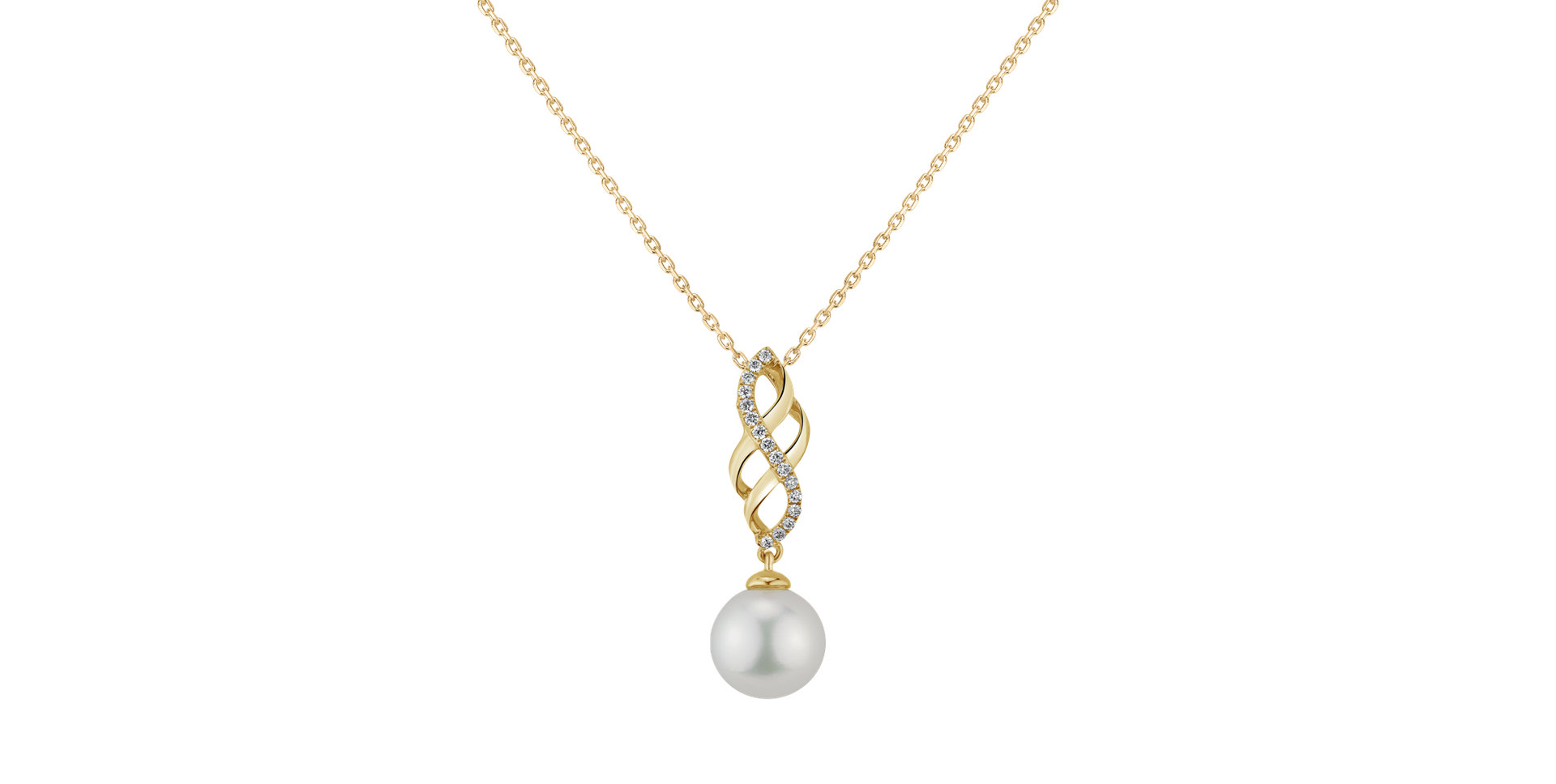 Diamond pendant with Pearl Daifan