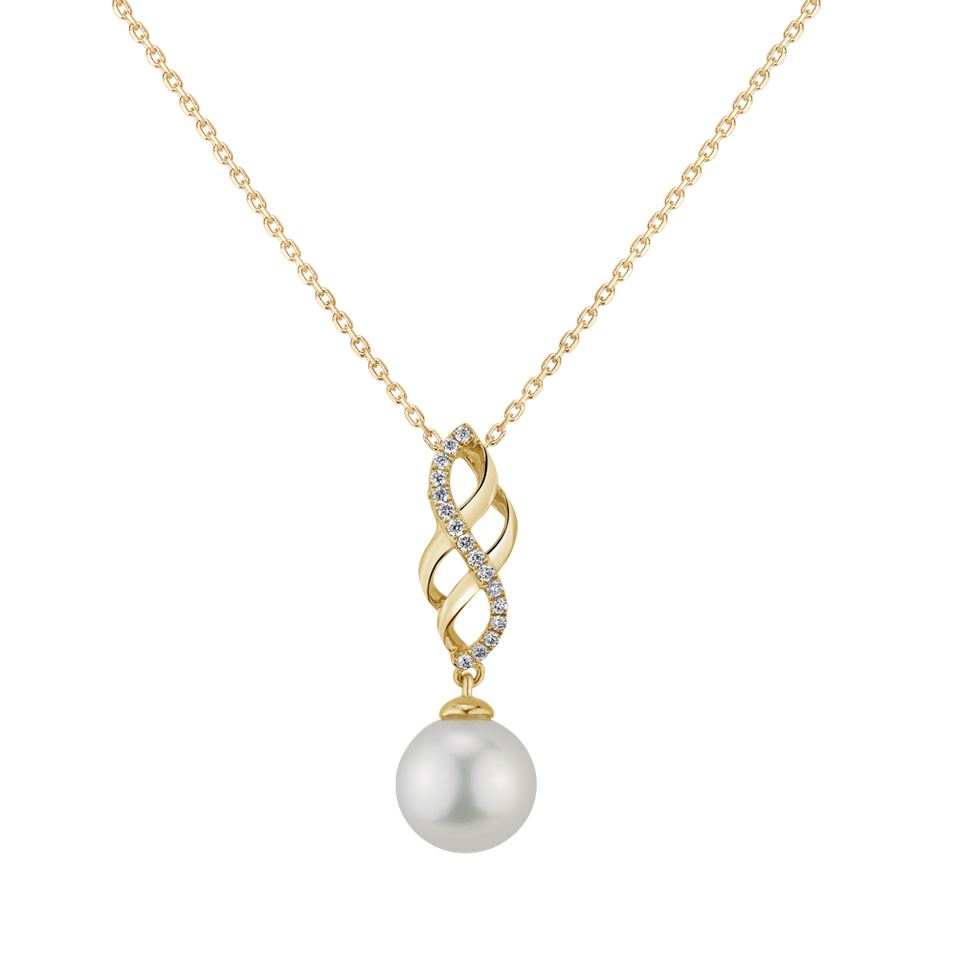 Diamond pendant with Pearl Daifan