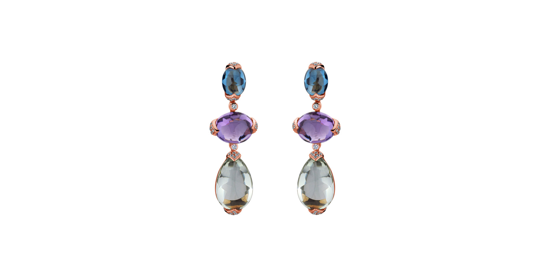 Diamond earrings and gemstones Heaven Glam