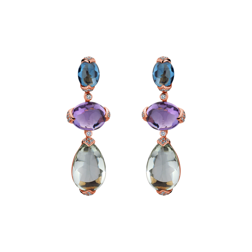Diamond earrings and gemstones Heaven Glam