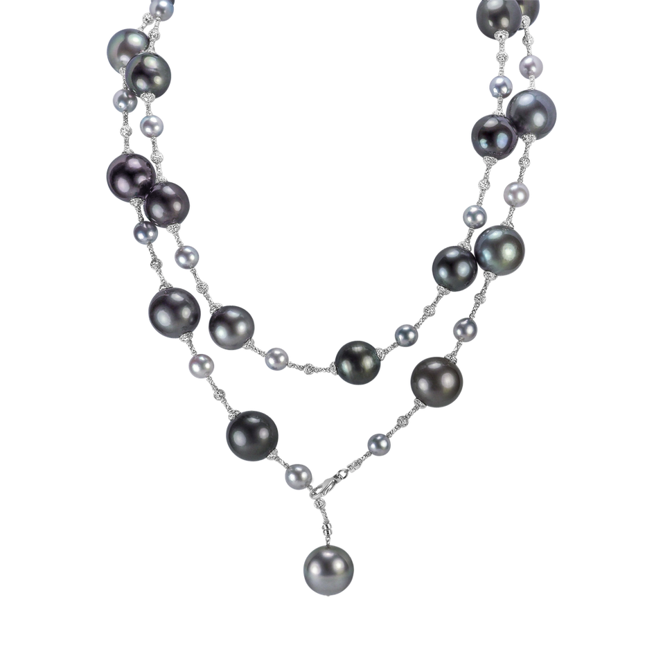 Necklace with Pearl Night Nymph