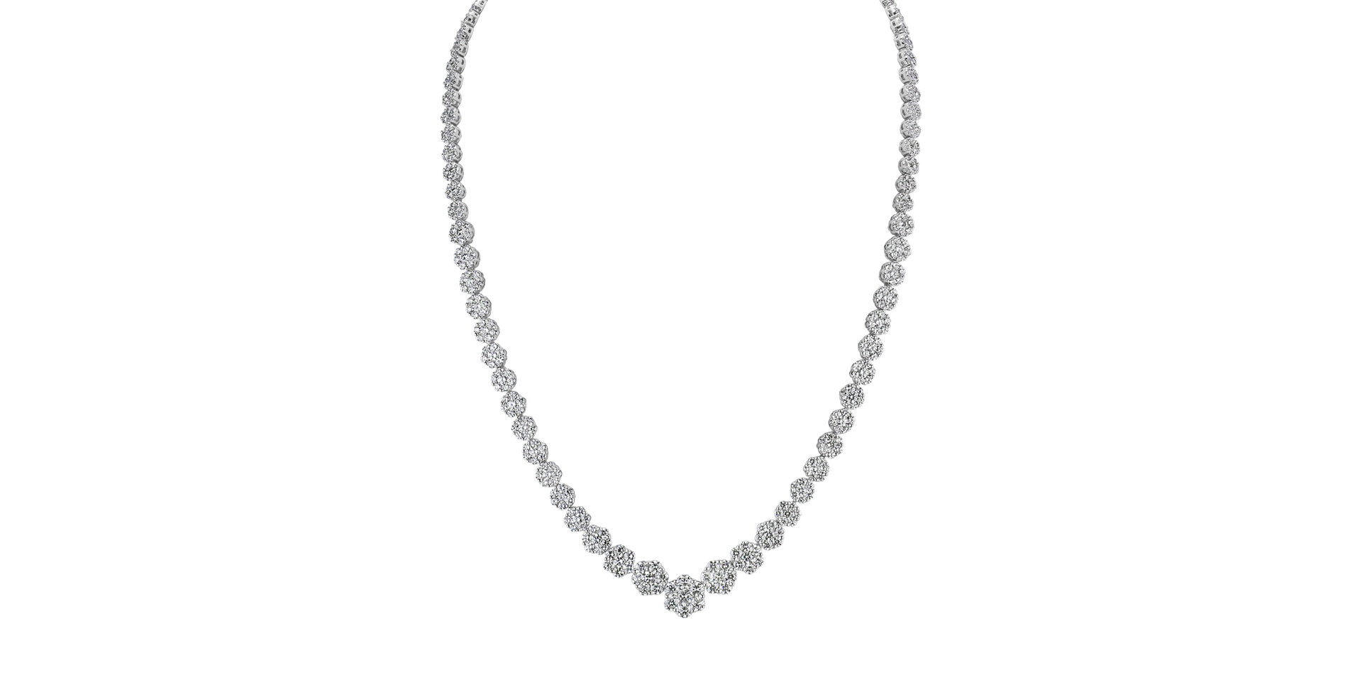 Necklace with white diamonds Lacroix