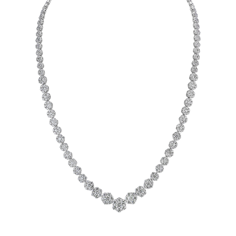 Necklace with white diamonds Lacroix
