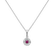 Diamond pendant with Ruby Midnight Tear2