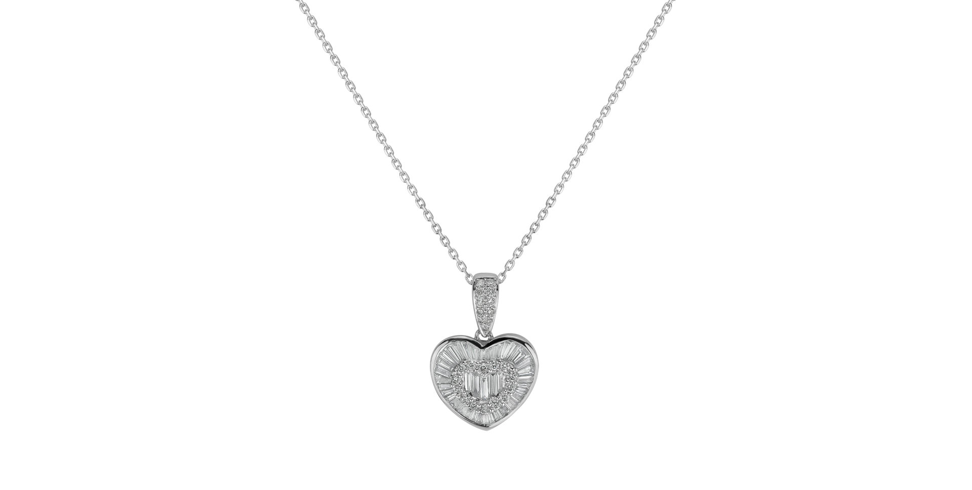 Diamond pendant Collier