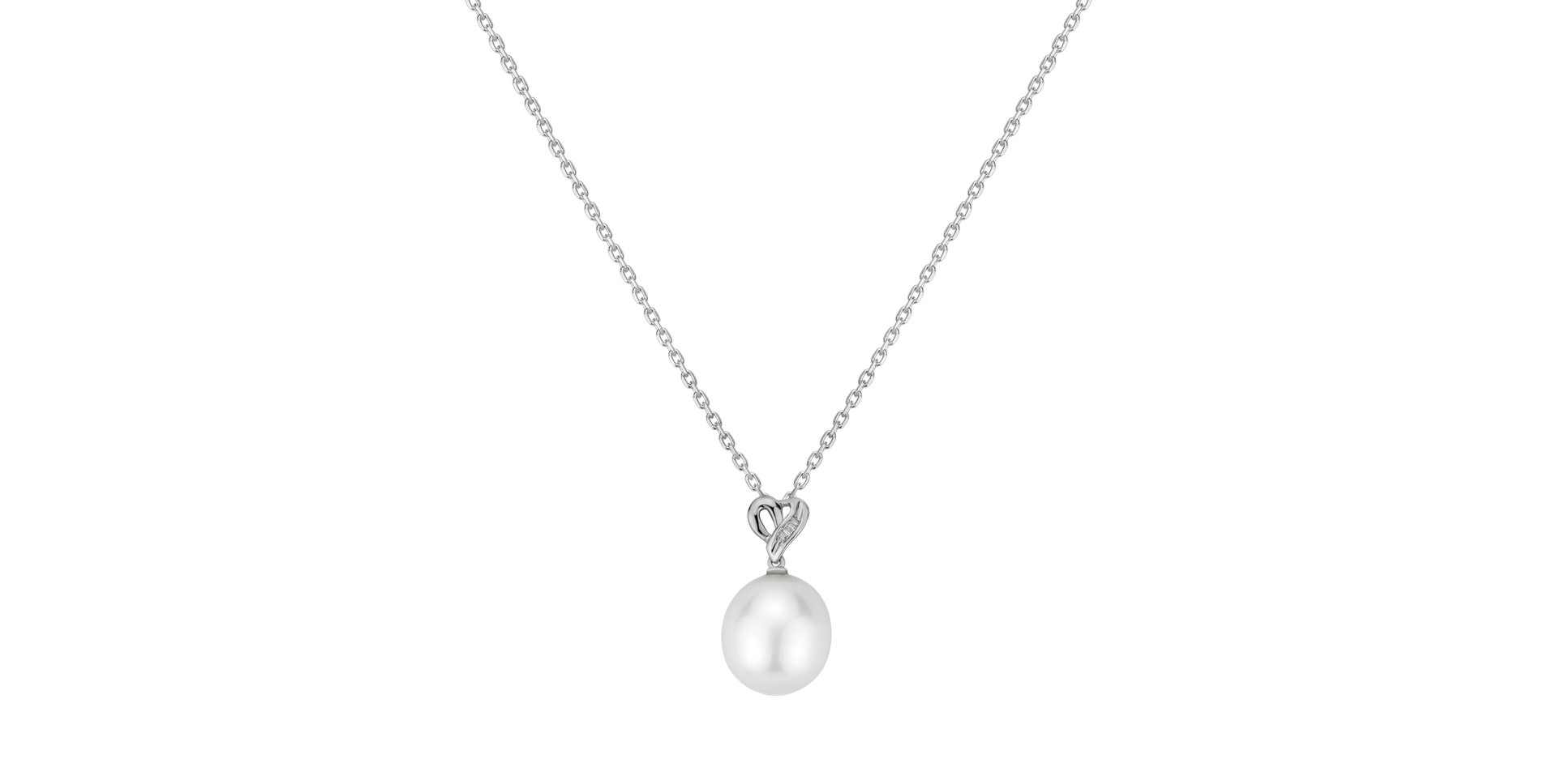 Diamond pendant with Pearl Iris