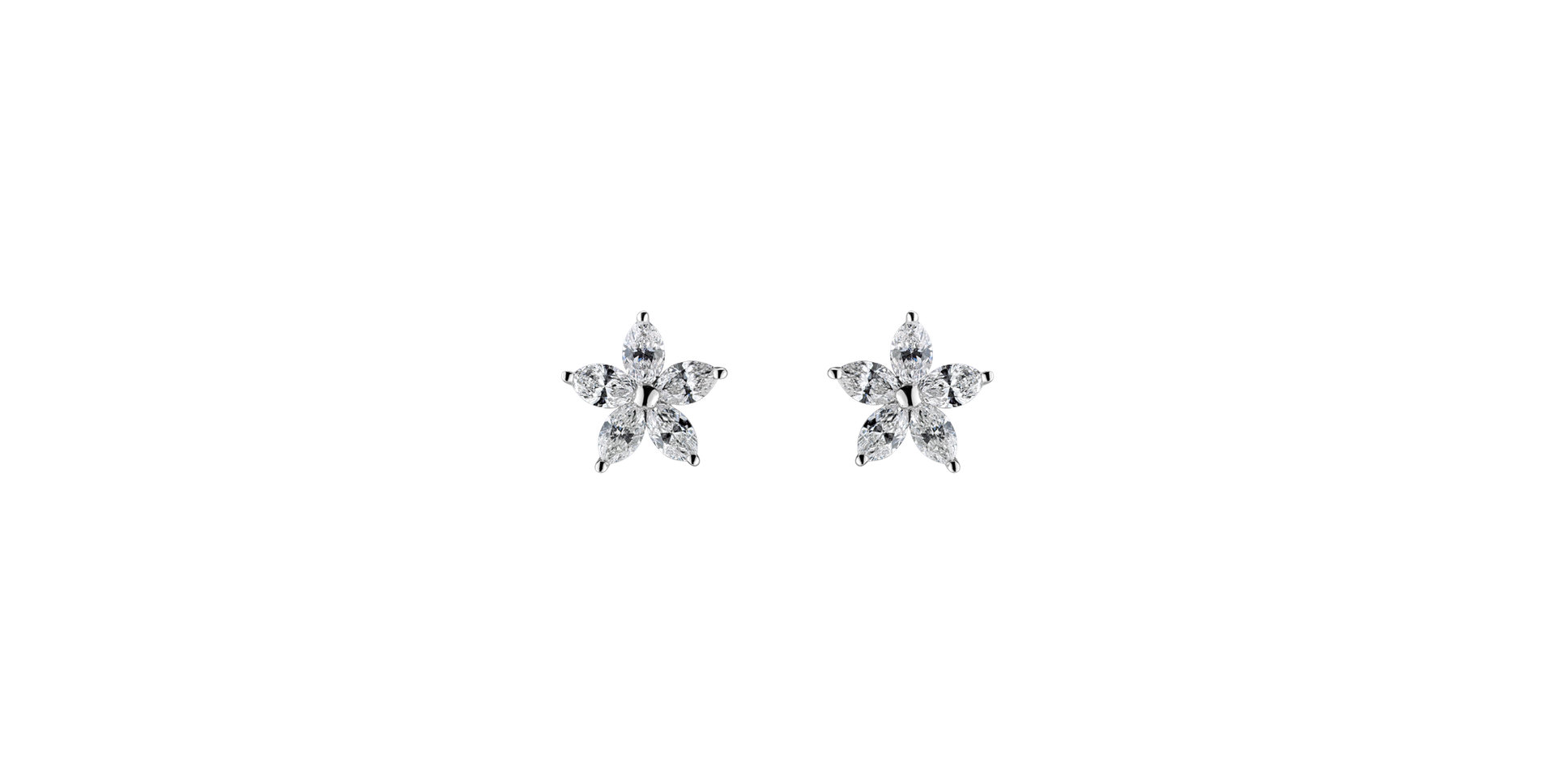 Diamond earrings Star Bloom