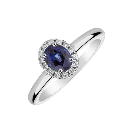 Diamond ring with Sapphire Sapphire Majesty