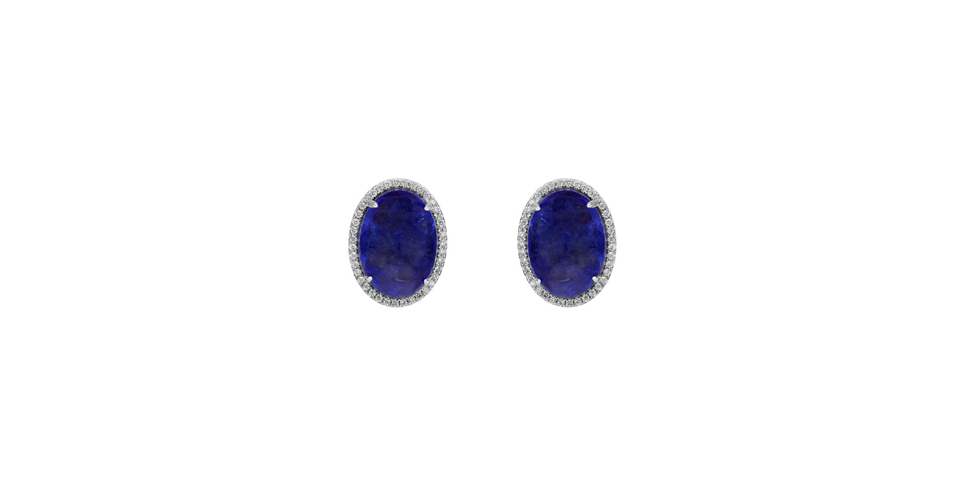Diamond earrings with Tanzanite Mephisto Miracle