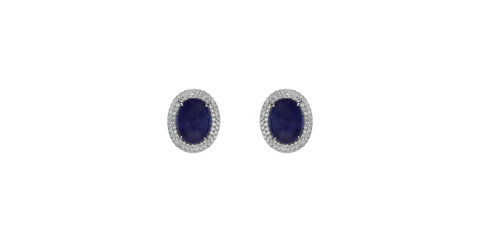Diamond earrings with Tanzanite Mephisto Passion