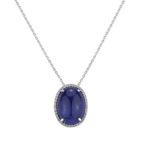 Diamond pendant with Tanzanite Mephisto Star