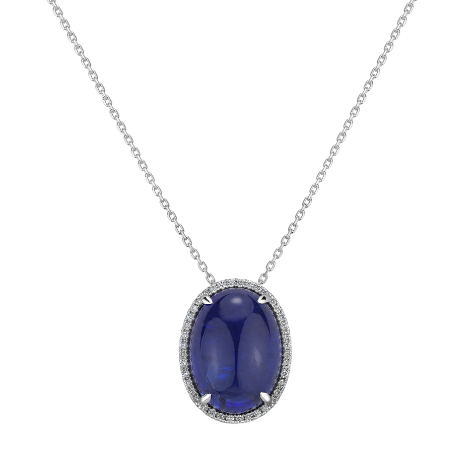 Diamond pendant with Tanzanite Mephisto Star