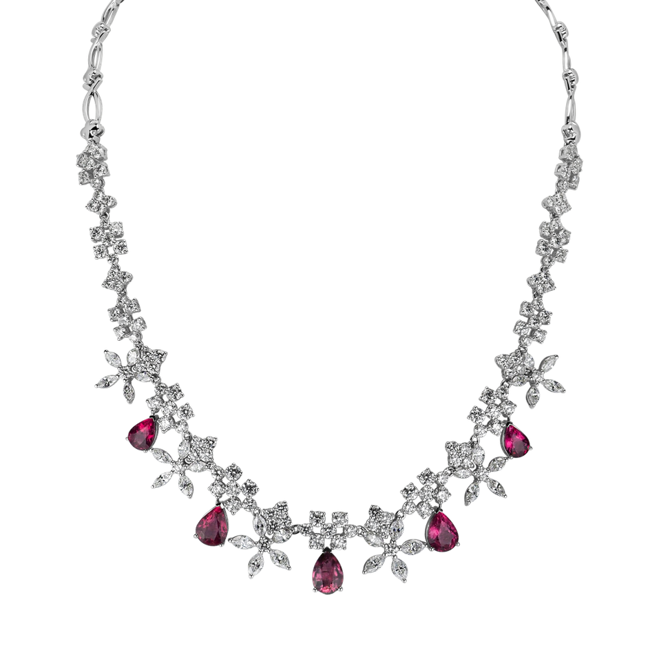 Diamond necklace with Tourmalíne Paradise Queen