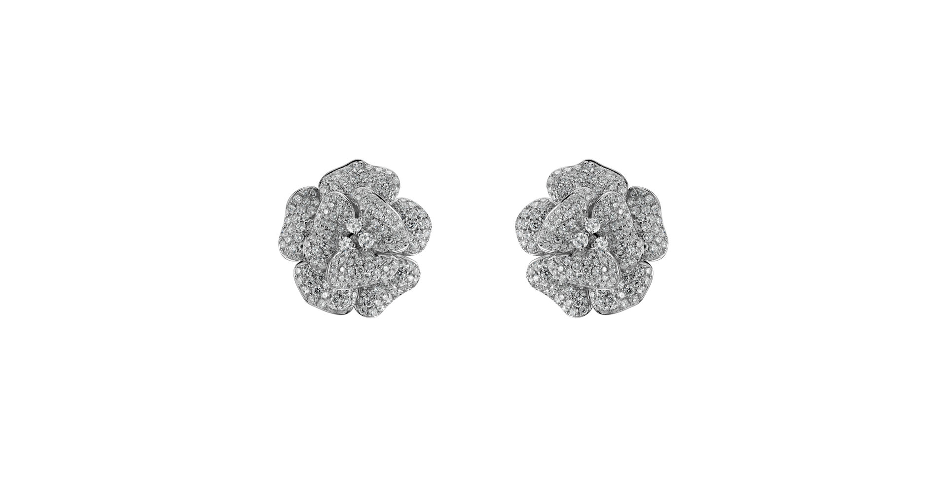 Diamond earrings Aphrodite Flower