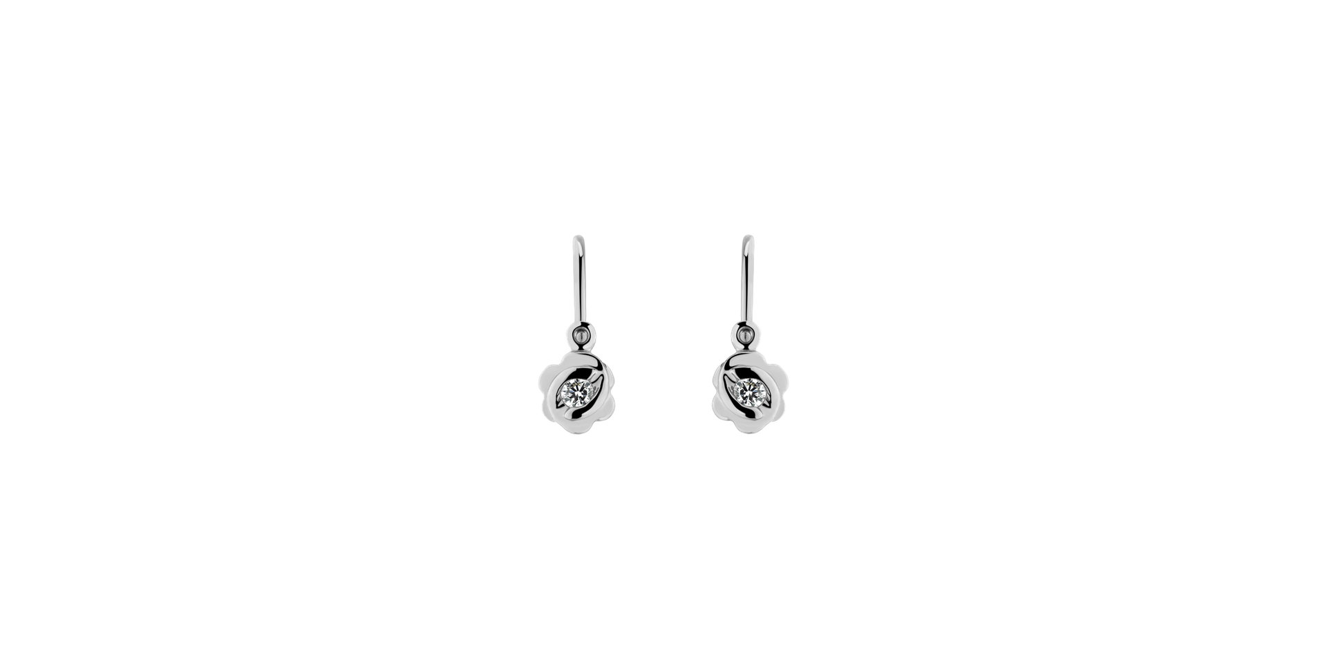 Children's diamond earrings Blummen