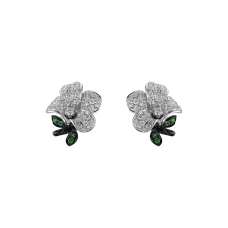 Diamond earrings and Garnet Summers Dream